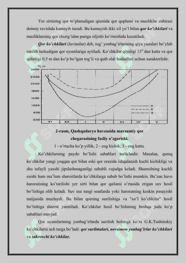Muzliklar  haqidagi umumgeografik ma`lumotlar 3