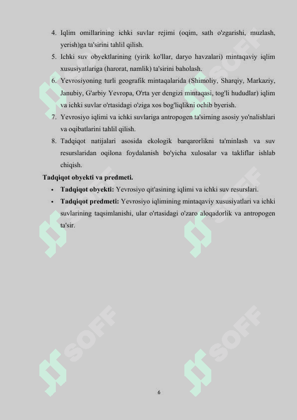Yevrosiyo iqlimi va ichki suvlari 5
