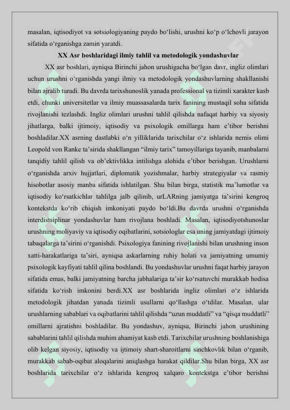 Yuz yillik urushi tarixiga oid ingliz tilidagi tadqiqotlar 7