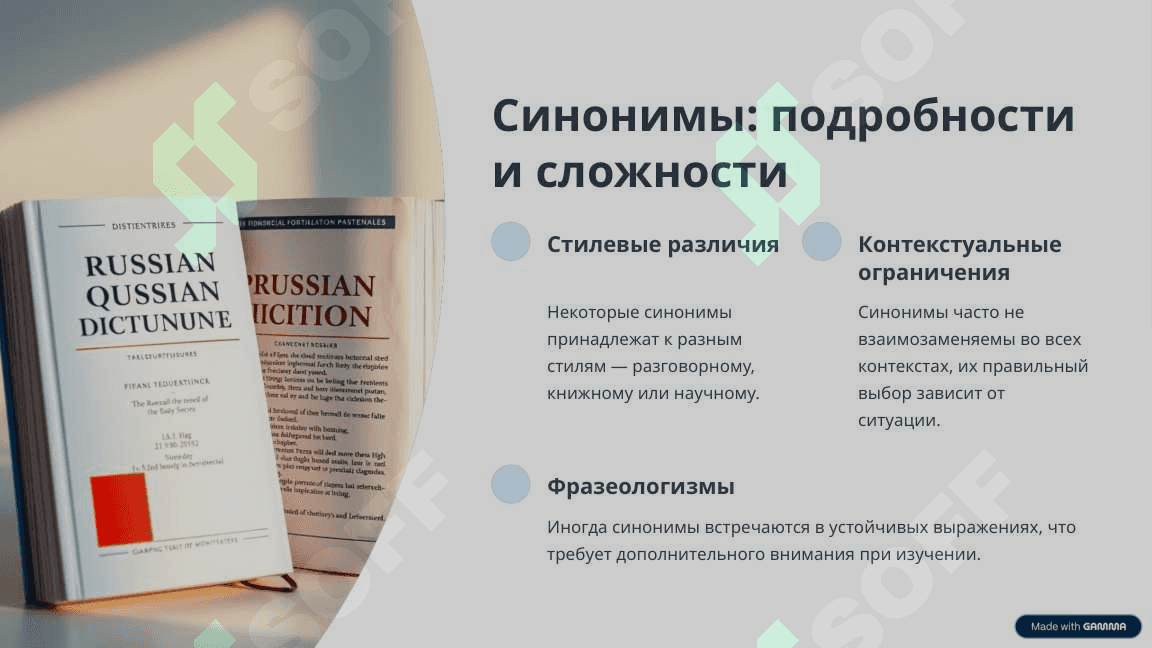 Синонимы, Антонимы и Паронимы в русском языке 3