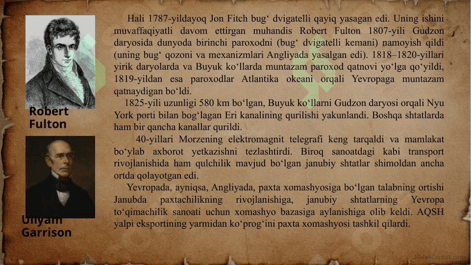 1800–1870-yillarda aqsh: fuqarolar urushi va keyingi taraqqiyot 4