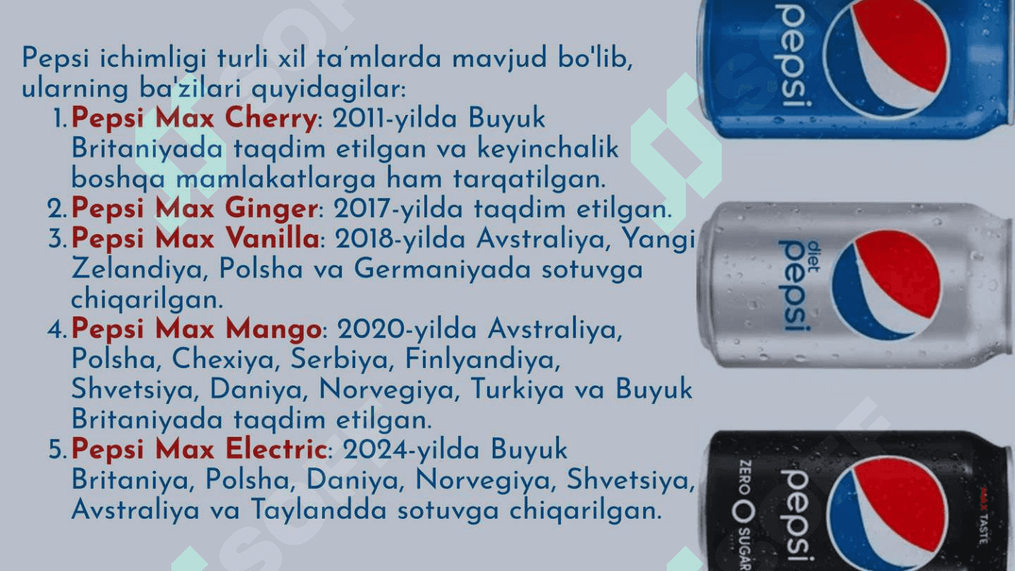 Pepsi korxonasining sotish siyosati 3