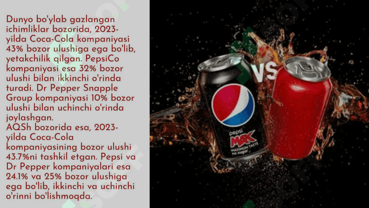 Pepsi korxonasining sotish siyosati 4