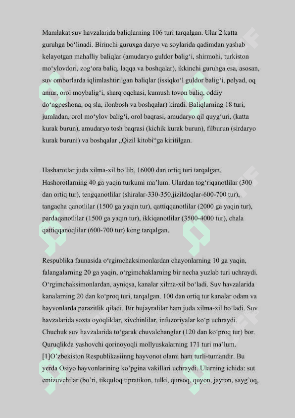 O'zbekiston hududiga oxirgi o‘n yilliklar kirib kelgan umurtqali hayvonlar turlari, ularning biologik xilma-xillikka ta'siri.docx 4