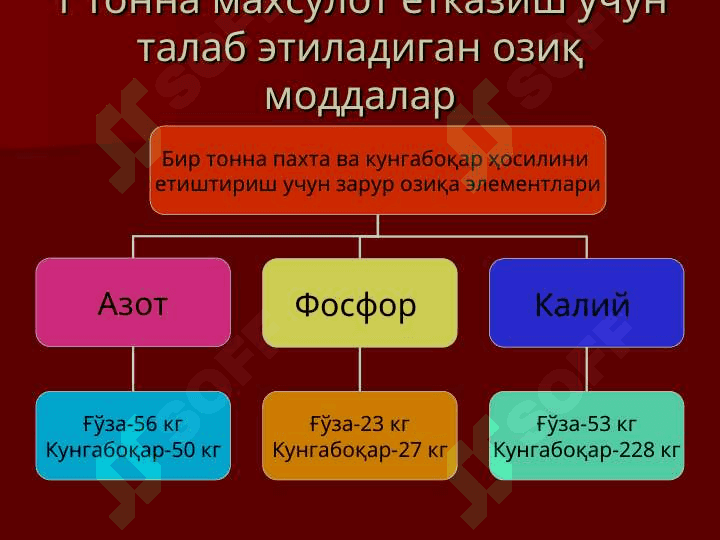 ТУПРОҚНИНГ ОЗИҚ  РЕЖИМИ ВА УНИ БОШҚАРИШ УСУЛЛАРИ 5