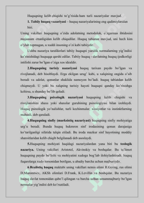 HUQUQIY TARBIYANING NAZARIY ASOSLARI 4