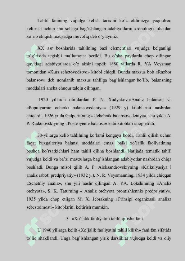 Iqtisodiy tahlil fanining fan sifatida shakllanishi 6