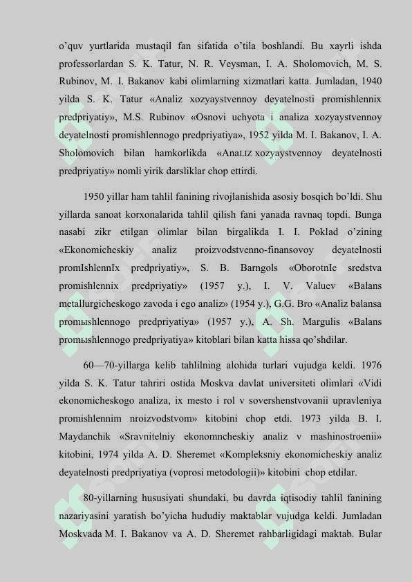 Iqtisodiy tahlil fanining fan sifatida shakllanishi 7
