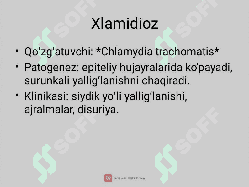 Siydik-tanosil a'zolarning nospetsifik infeksiyalari 3