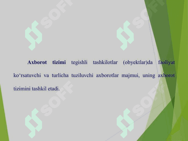 Buxgalteriya hisobi axborot tizimlarining umumiy ta’rifi va buxgalteriya hisobida avtomatlashtirilgan axborot texnologiyalari 7