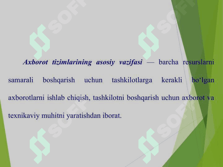 Buxgalteriya hisobi axborot tizimlarining umumiy ta’rifi va buxgalteriya hisobida avtomatlashtirilgan axborot texnologiyalari 8