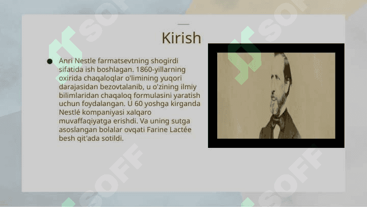 "Nestle" kompaniyasi haqida 6