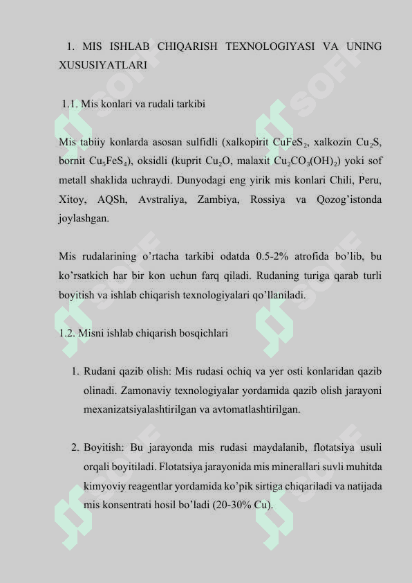 RANGLI METALLAR. MIS, OLTIN VA KUMUSH ISHLAB CHIQARISH 5