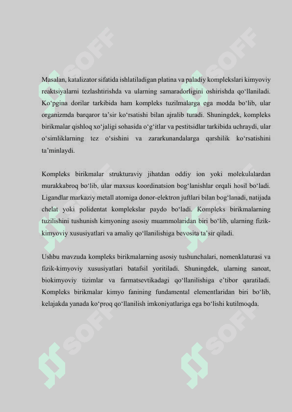 KOMPLEKS BIRIKMALAR KIMYONING MUHIM QOIDALARI 4
