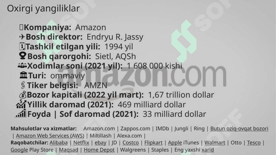 Amazon Swot tahlili 2