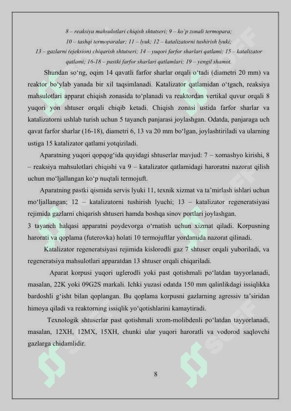 Riforming jarayonini moddiy balansi 8