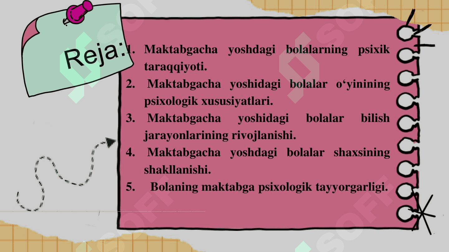 MAKTABGACHA YOSH  DAVRIDA PSIXIK  RIVOJLANISH  XUSUSIYATLAR 2