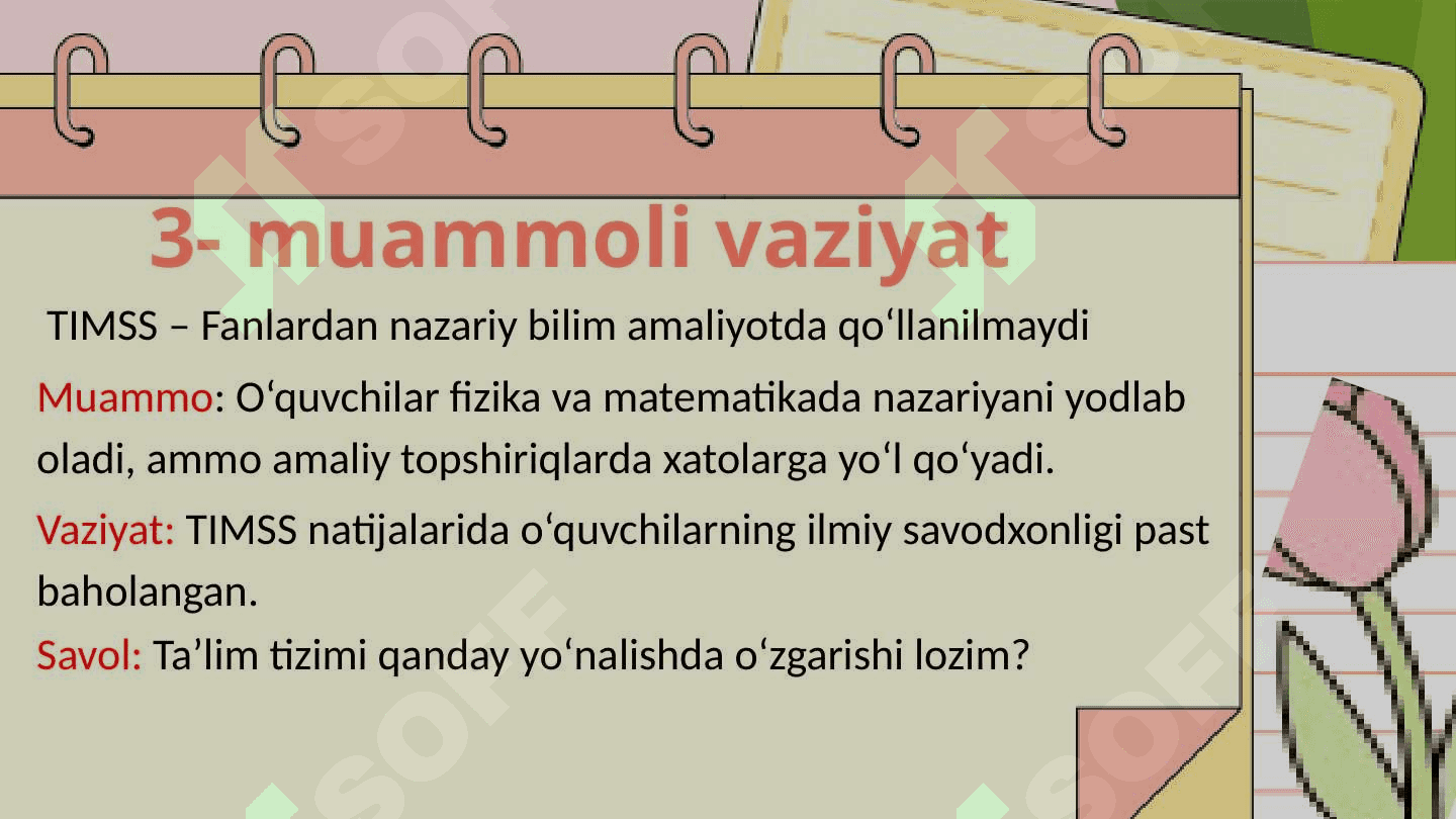 Muammoli vaziyat 4