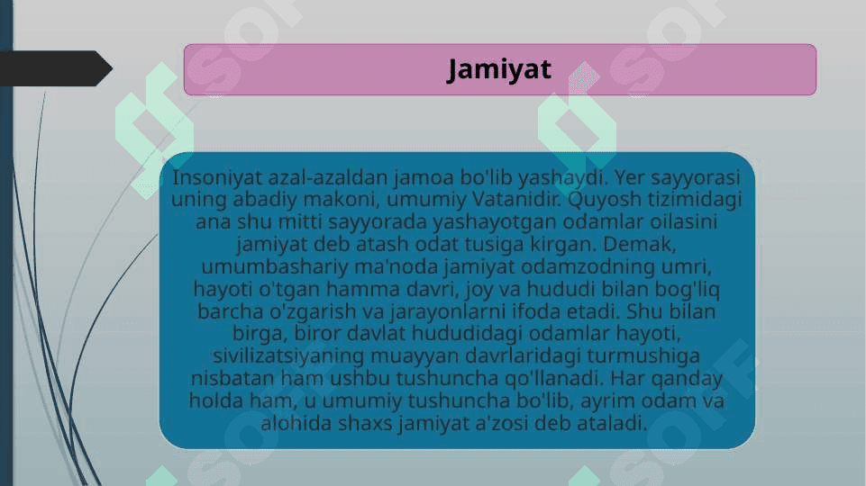 Jamiyat falsafasi. 3