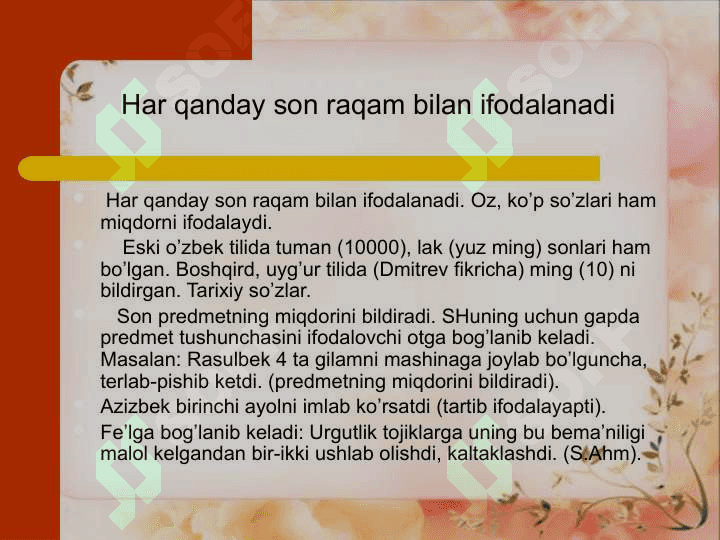 Son so’z turkumi 3