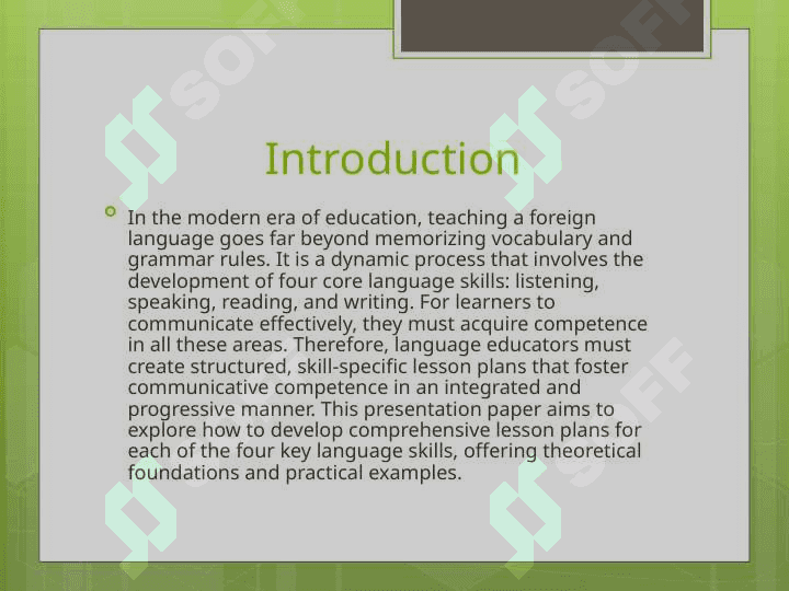 Create Detailed Lesson Plans for Different Language Skills 3