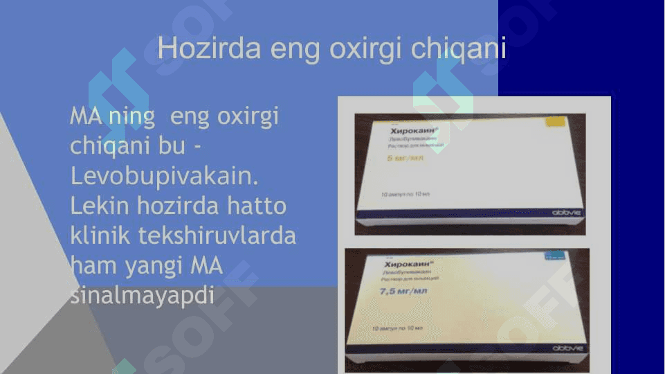 Zamonaviy anestetik vositalar 4