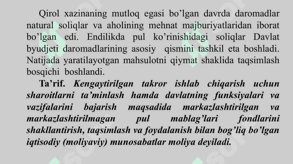 Moliyaning mohiyati va funksiyalari 7