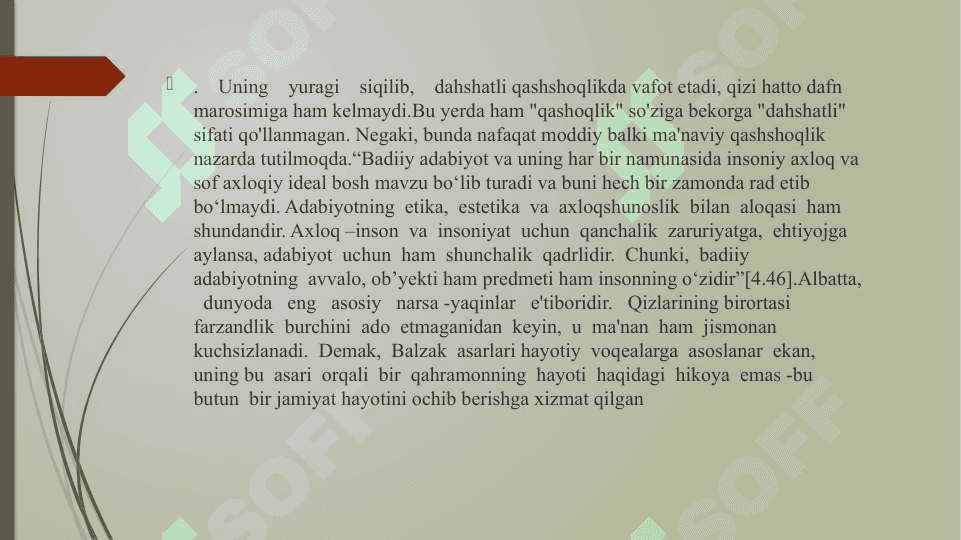 Balzak hayoti va ijodi 7