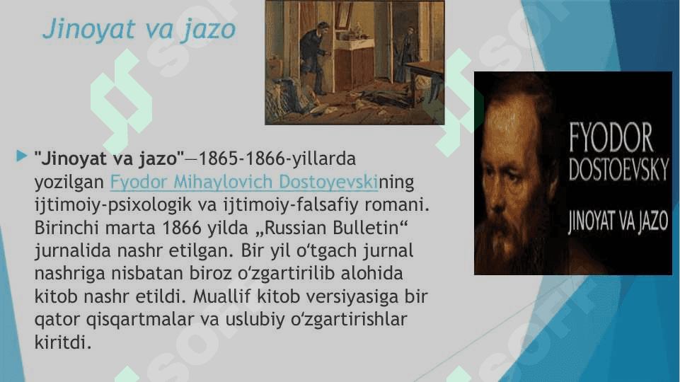 Dostoyevskiyning ,,Jinoyat va jazo’’ romanida inson tabiati talqini 6