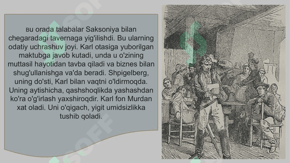 F. Shillerning “Qaroqchilar” tragediyasiDa erksevarlik g’oyalarining ilgari surilishi 6