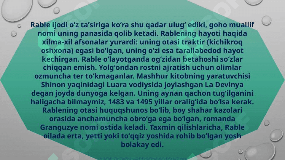 Fransua Rable va fransuz folklori 4