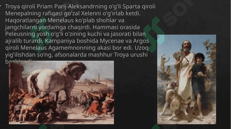 Gomer ‘Iliada’ va Odiseya asarlarida mifologik syujetning o’rni 6