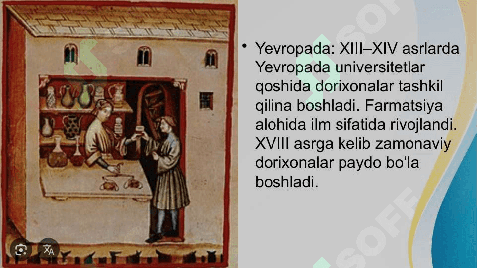 Insoniyat tarixida dorixonalar va tibbiyot maktablari ochilishi 4