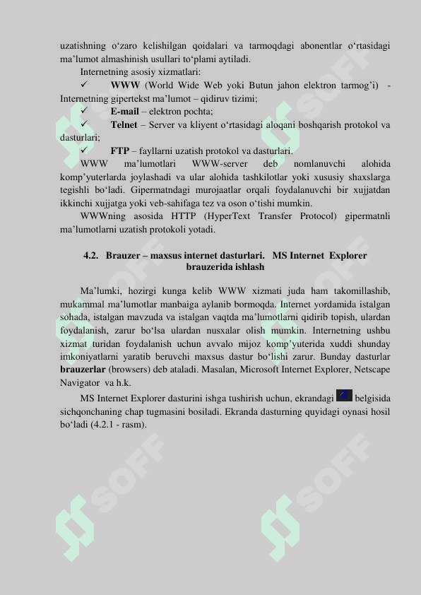 Tarmoq texnologiyalari tarixi. Tarmoq texnologiyalarining rivojlanish bosqichlari... 5