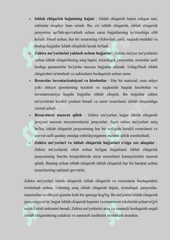 Moddiy resurslarning alohida turlari bo‘yicha ishlab chiqarish zahiralari me’yorini hisoblash 7