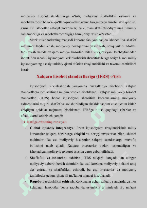 Iqtisodiyotni erkinlashtirish sharoitida buxgalteriya hisobidagi islohatlar 3