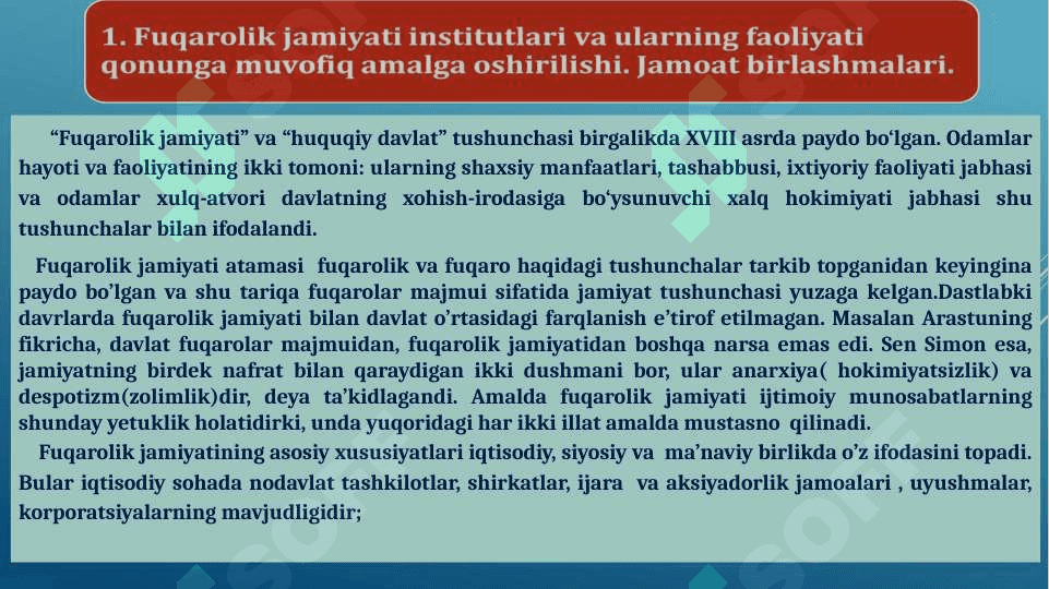Insonparvar va demokratik huquqiy davlat qurishda fuqarolik jamiyatining o’rni 3