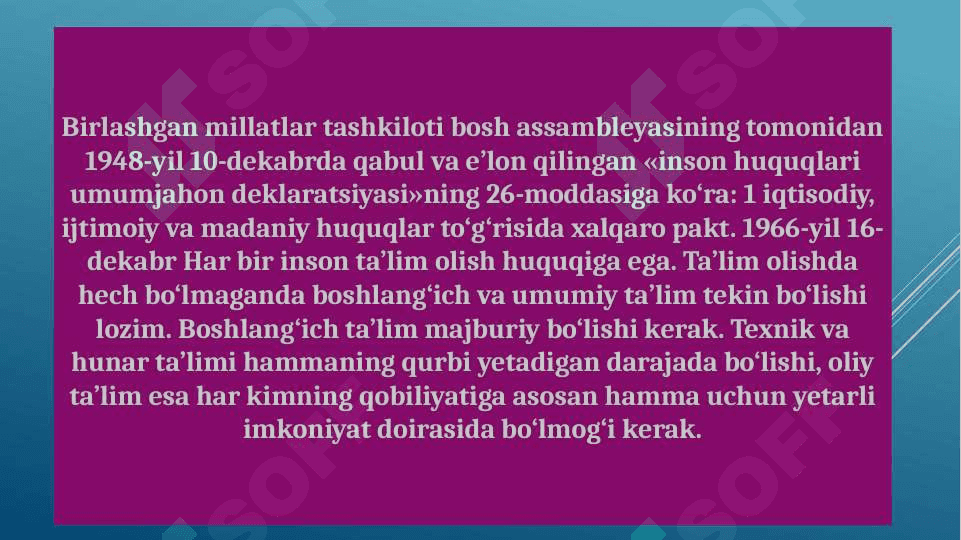 Konstitutsiyada ta’lim olish huquqiga oid kafolatlar 4