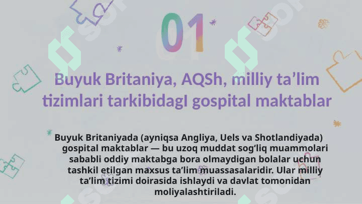 Xorijiy mamlakatlarda gospital pedagogika an’analari va xususiyatlari ppt.x 4