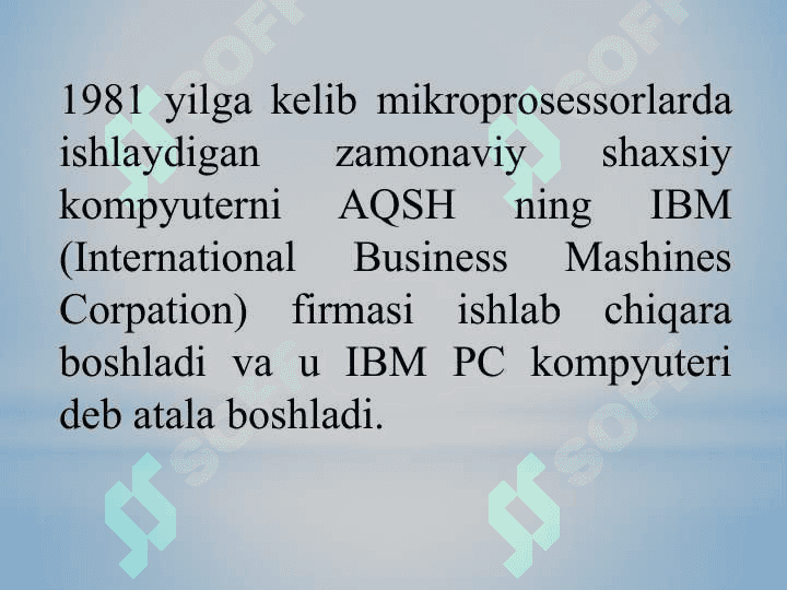 Axborot jarayonlarining texnik ta’minoti. 4