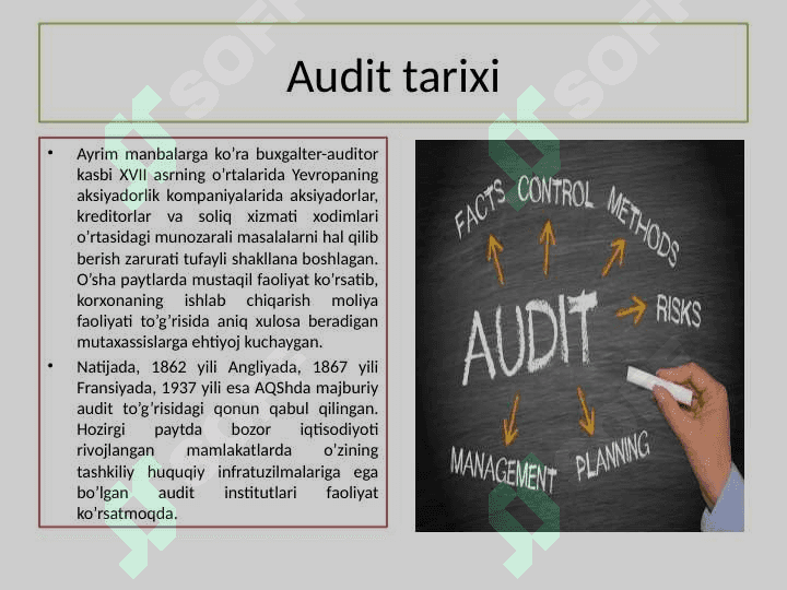 Auditning mohiyati, zarurligi va ahamiyati 5