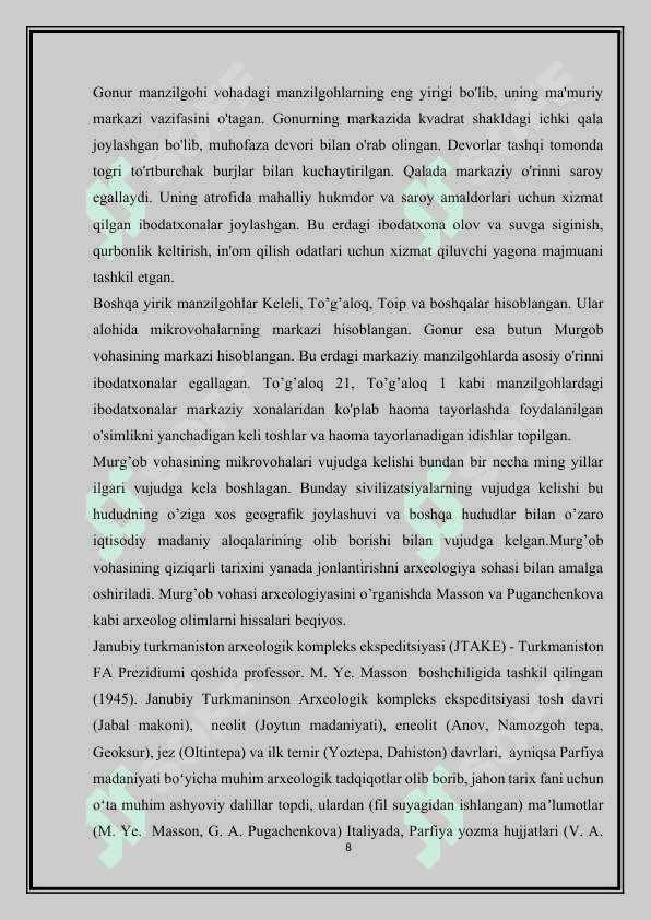 Murg’ob vohasining bronza davri o’rganilish tarixi.docx 8