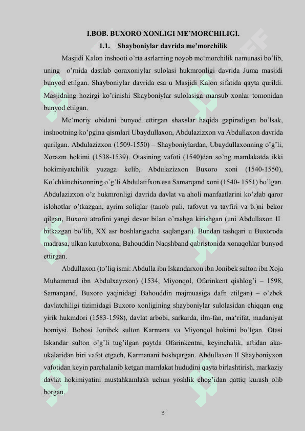 OZBEKISTONNING BUXORO XONLIGI DAVRI MEMORCHILIGI.docx 4