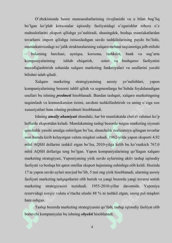 XALQARO MARKETING FAOLIYATINI TASHKIL QILISHDA MAVJUD TAHLILLAR swot pestl.docx 3