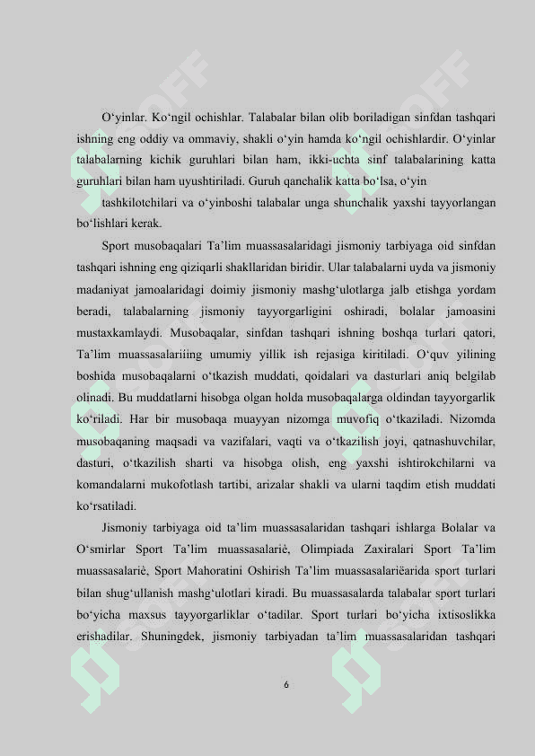 Jismoniy tarbiya mutaxassislarga qo‘yiladigan pedagogik talablar 6