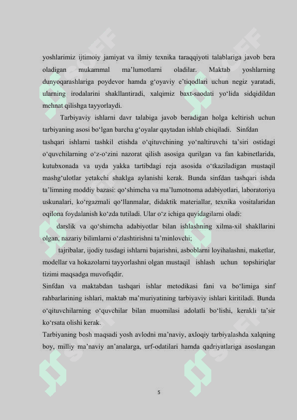 Boshlang`ich sinflarda tarbiyaviy ishlarni tashkil qilish metodikasi 4