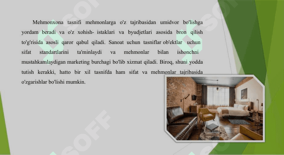 Mehmonxona xo’jaligida narx siyosati 5