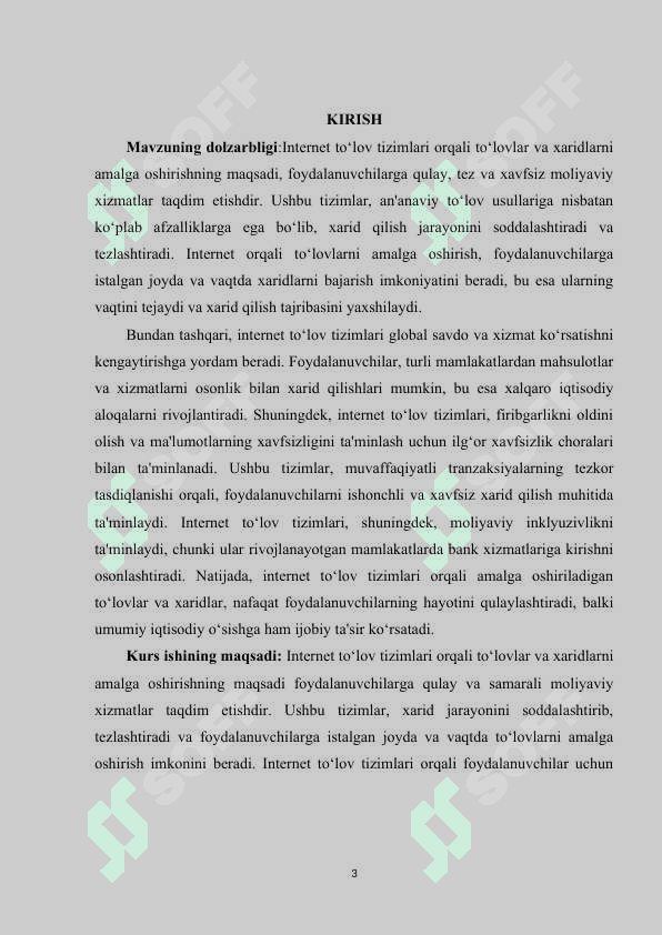 Internet to‘lov tizimlari ular orqali to‘lovlar va haridlarni amalga oshirish 2