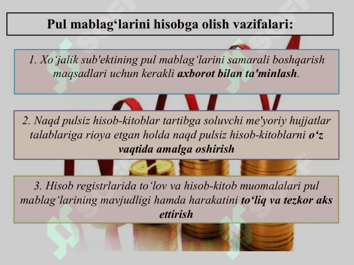 Pul mablag‘lari hisobi 3