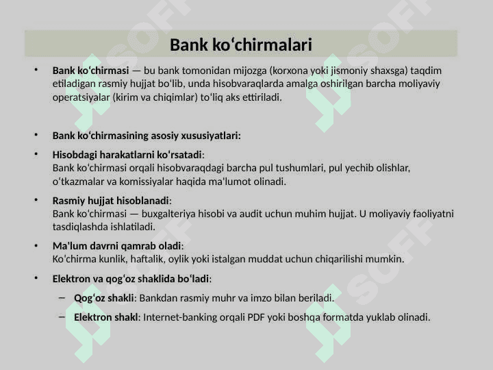 Pul mablag‘lari hisobi 8